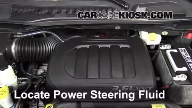 2013 Chrysler Town and Country Touring 3.6L V6 FlexFuel Power Steering Fluid Add Fluid